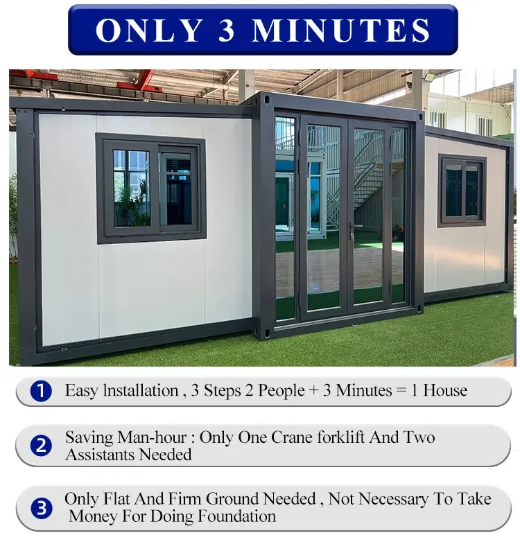YG Prefabricated Container House Fold Out Tiny House Luxury Modular Home Australia Expandable Modern Foldable Container Houses