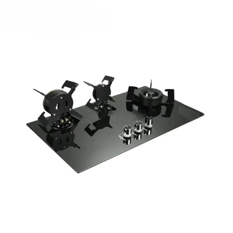 China Home Kitchen Appliance Built-in 3 Flippable Burners LPG and NG Wok Gas Cooking Stove