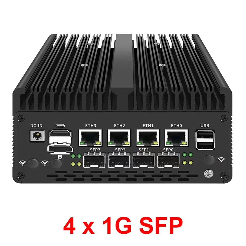 Partaker Firewall Mini PC Intel i7 13620H 8505 i5 13420H 4 x i226-V 2.5G 2*DDR5 SFP NVMe Komputer Przemysłowy Serwer Domowy Proxmox