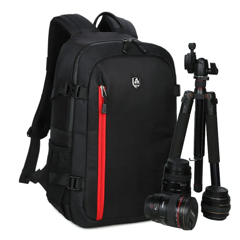 

Big Capacity Photography Camera Waterproof Shoulders Backpack Video Tripod DSLR Bag W/ Rain Cover for Canon Nikon Sony Pentax