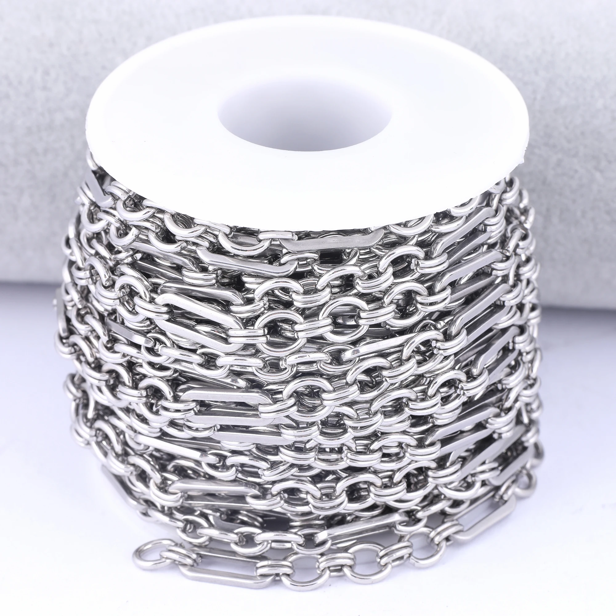 1 Meter Stainless Steel Jewelry Chains For Bracelet Anklet Necklace Making Diy Crafts Materials