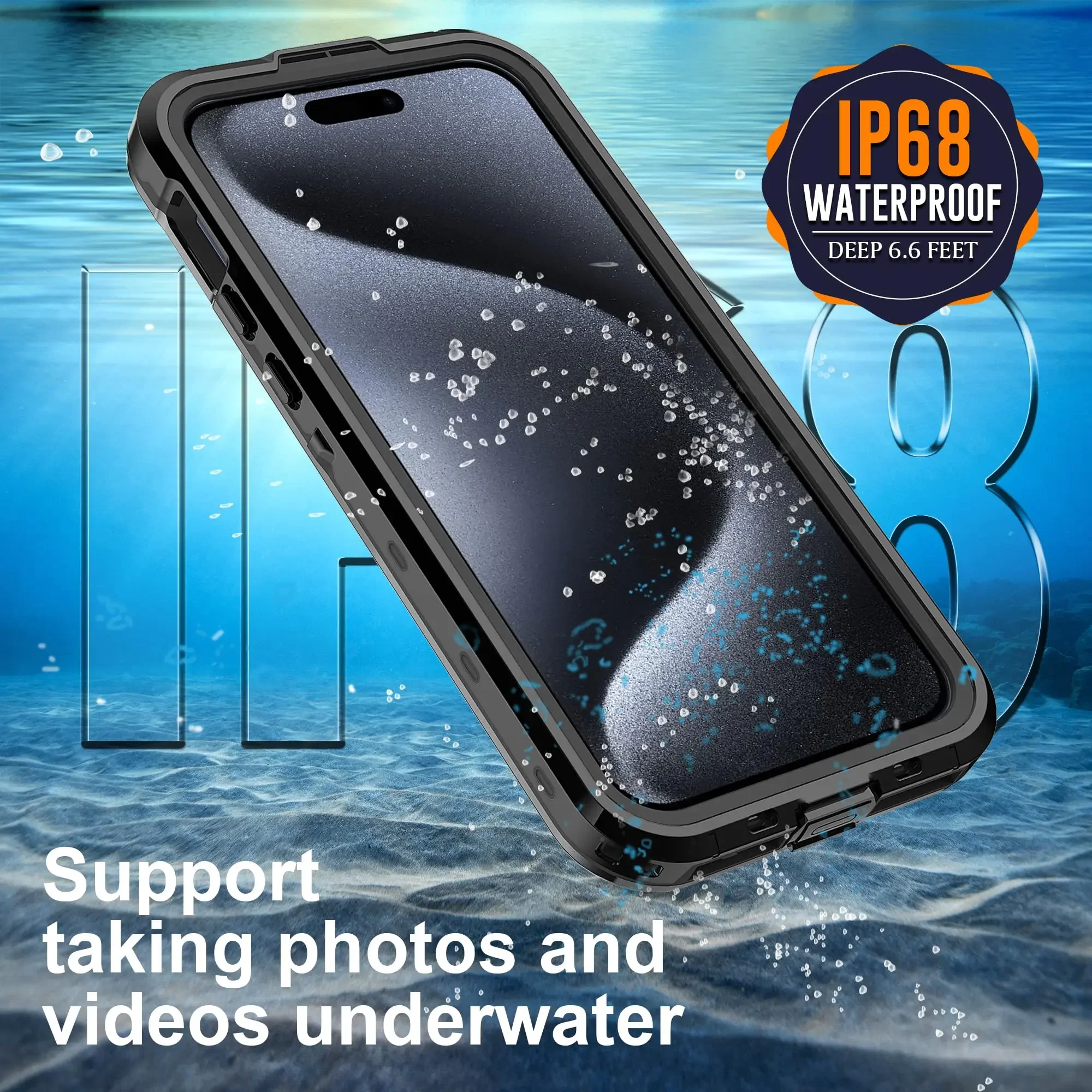 IP68 Shellbox Waterproof Case For iPhone 15 14 13 12 11 Pro Max XR XS Plus 8 7 2022 Metal Aluminum Swimming Phone Luxury Cover