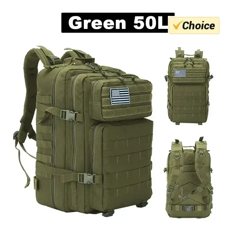 

Waterproof Fitness Bag Sport Men Women Bag Outdoor Fitness Portable Bags 50L Tactical Backpack Men's Travel Large Capacity Rucks