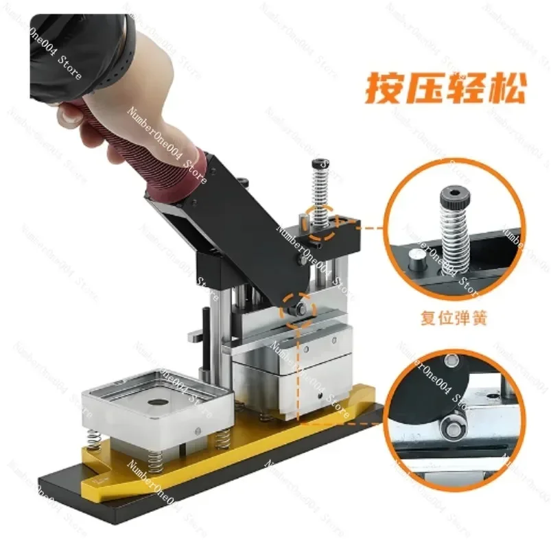 DIY Magnet Card Making Kit, 50x50mm Square Badge Press Machine