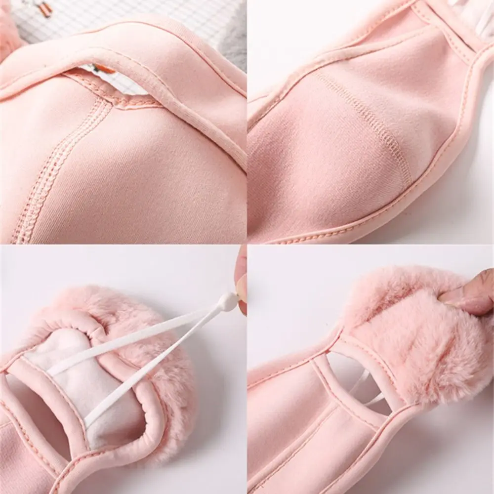 Simple Fleece Earmuffs Mask Windproof Thermal Earflap Wrap Mask Dustproof Ear Warmer Winter Mask Ski