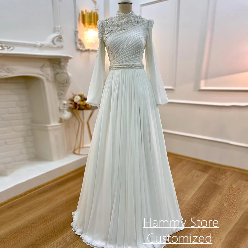 Custom Chiffon Wedding Dress