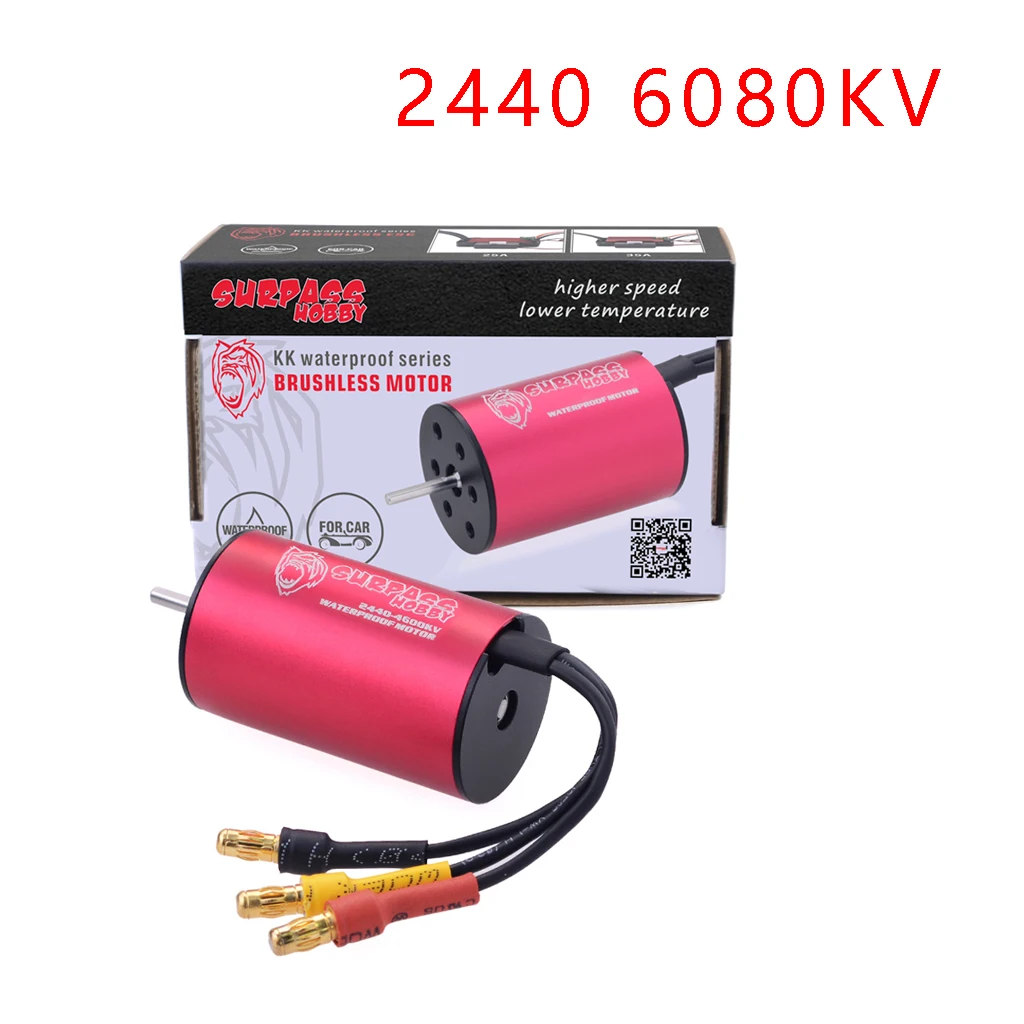 OVERTREFFEN HOBBY 2430 2435 2440 2445 8200KV 6300KV 4800KV 3600KV Waterdichte Borstelloze Motor voor 1/16 1/18 RC Auto Boot Model Onderdelen
