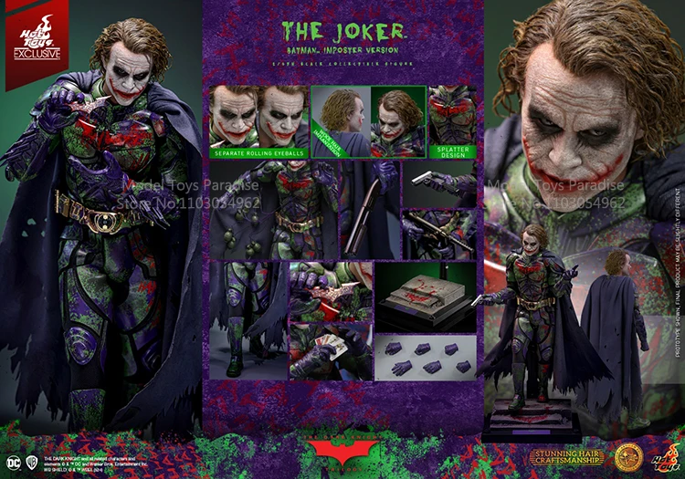 HOTTOYS HT MMS752AE 1/6 Giocattoli da collezione Joker Travestimento Batman Trapianto di capelli Versione Soldato 12 ''Action Figure Modello Regali