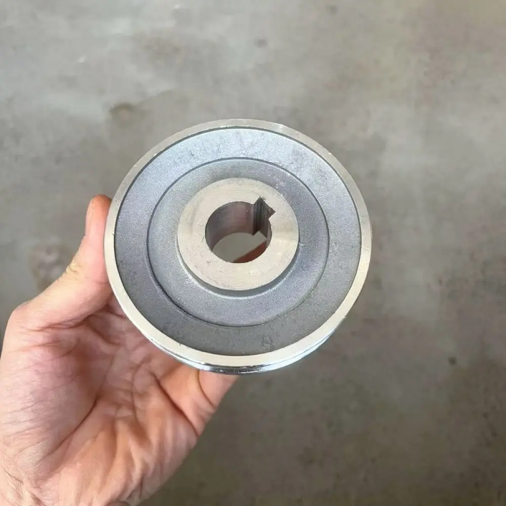 Air Compressor Accessory 2065 Aluminum Pulley Wheel Double Cylinder Pump Head Replacement Drive Part Single A Groove Unit