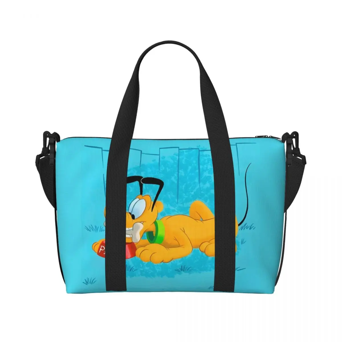 

Custom P-Pluto Cartoon Tote Bag Women Large Capacity Beach Gym Shoulder Travel Bag
