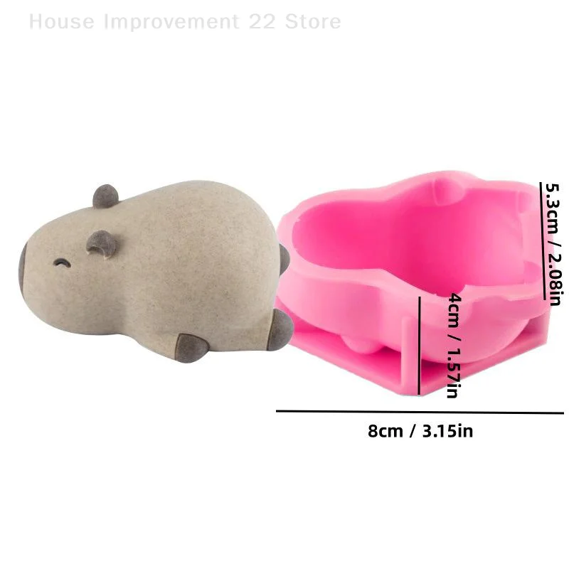 Cute Capybara Silicone Mold Cartoon Animal Milk Jelly Pudding Silicone Mould Home Kitchen Baking Accessories Party Restaurant