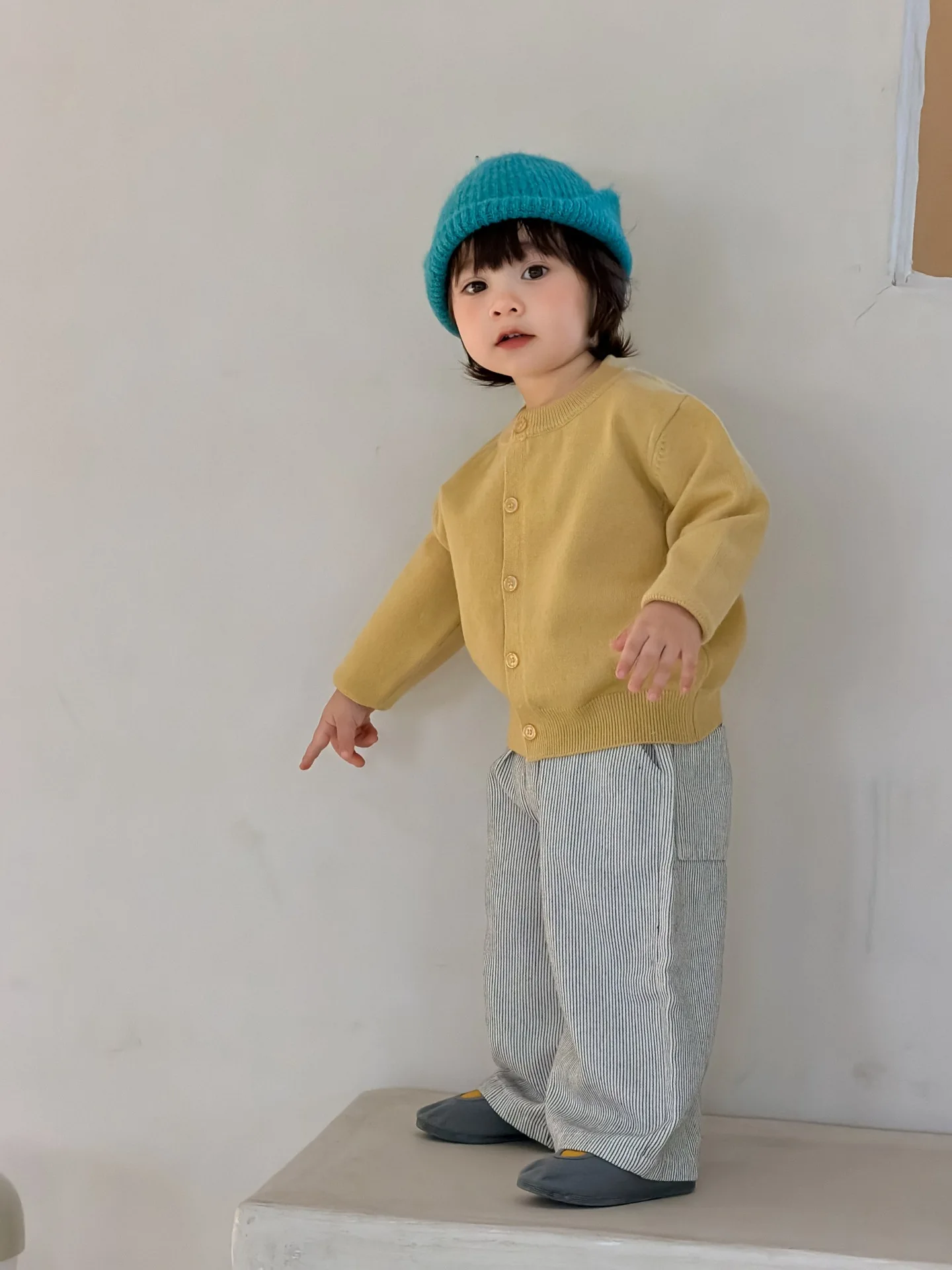 2026 Autumn New Baby Long Sleeve Knitted Coat Girls Simple Sweater Cardigan Infant Boys Casual Knitwear Toddler Clothes