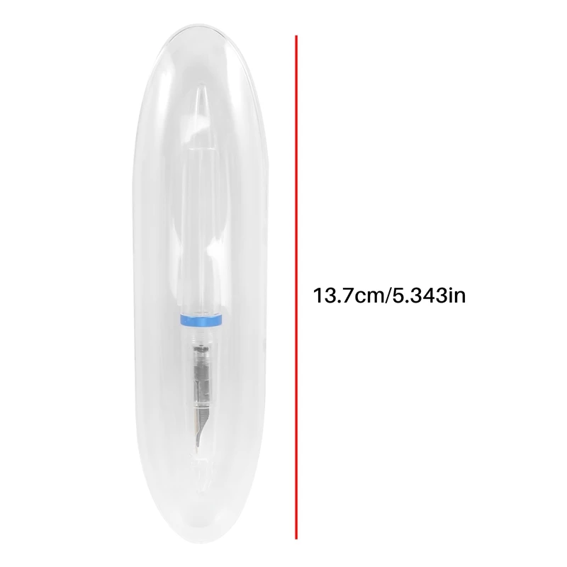 Nib Fountain Pen com Conta-gotas, Alta Capacidade, Canetas Transparentes, Escritório Material Escolar para Estudante, Escrita Presentes, Papelaria, 0,5mm