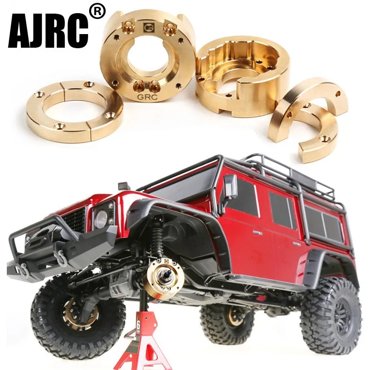 

2pcs Axle Doors Brass Counterweight Balance Weight Portal Drive Housing For 1:10 Rc Crawler Trx-4 G500 Defender