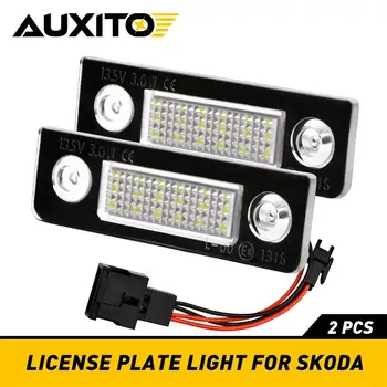 適用於斯柯達明銳 1Z 2008-2018 和 Roomster 5J 2006-2010 的 2 個 Canbus LED 車牌燈 10 最佳銷售 2006年式Skoda明銳 - №3