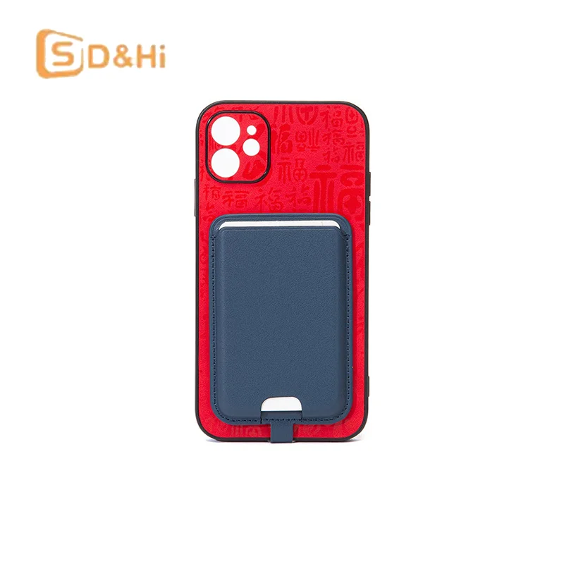 1pcs Magnetic For  Leather Wallet Card Holder For IPhone 16 15 Pro Max With Anti-lost Lanyard Wallet Case Bank ID Card Holder