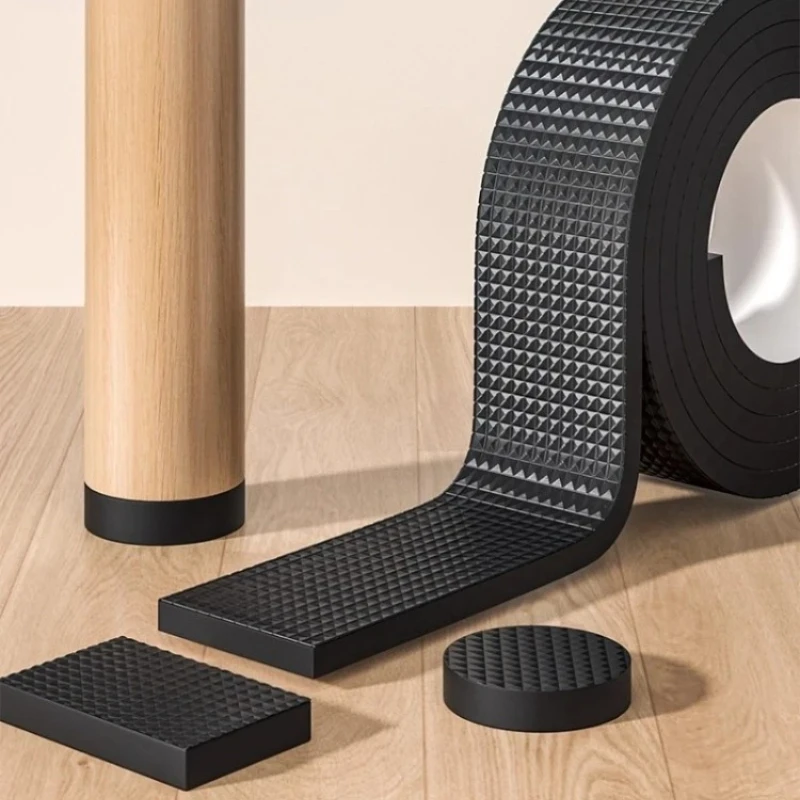 2 Meters Non Slip Furniture Pads Self Adhesive Rubber Chair Leg Protectors Floor Chair Foot Cover for Tables Sofas Floors view 5
