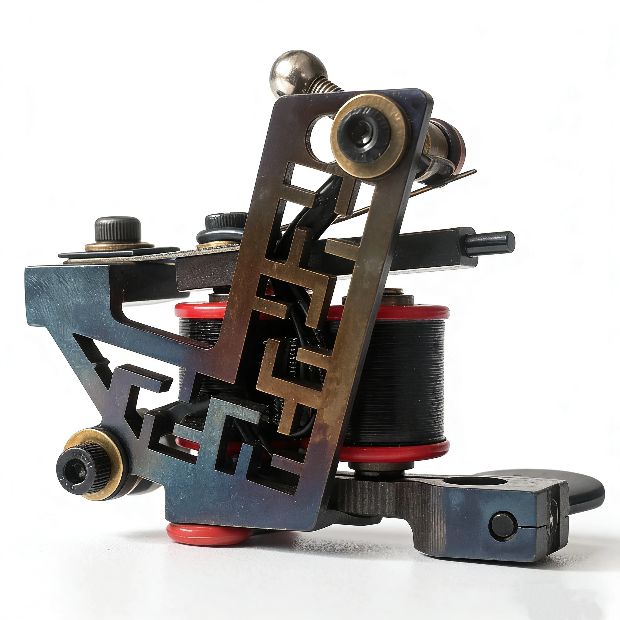 New Wire-Cutting Iron 10 Wrap Coil Tattoo Machine Gun Classical Shrapnel For Liner Shader Professional Tattoo Supply LTM-W22