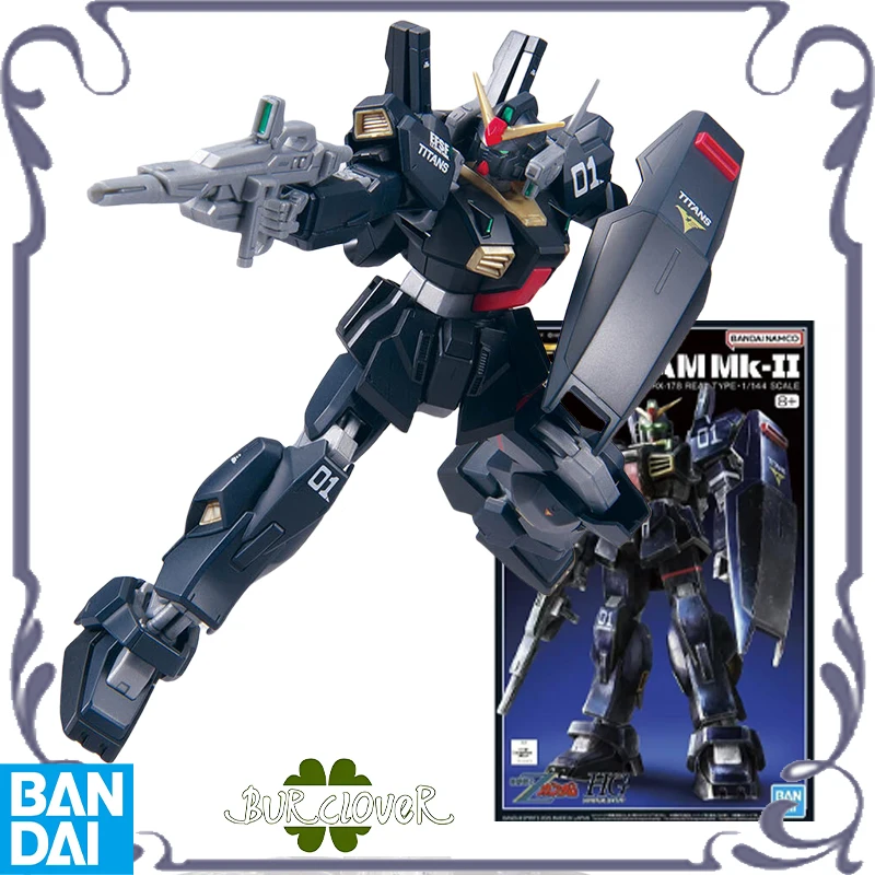 

Bandai Original GUNDAM HG 1/144 Series MK-II TITANS MOBIL SUIT Anime Action Figure Assembly Model Toys Collectible Model