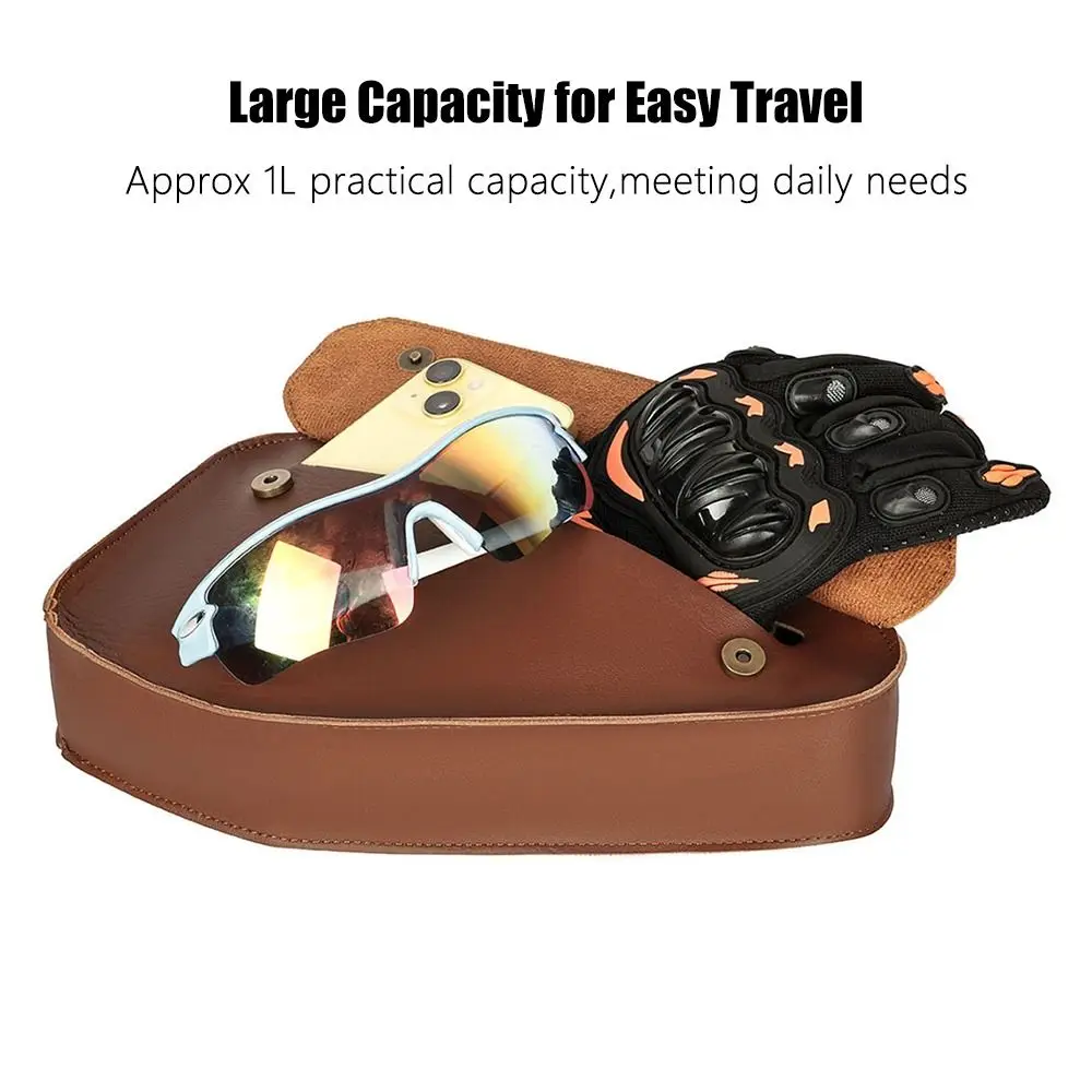 Waterproof Bike Triangle Bags Large Capacity Durable Bike Frame Storage Bag Adjustable Straps Stable Bicycle Storage Pouch