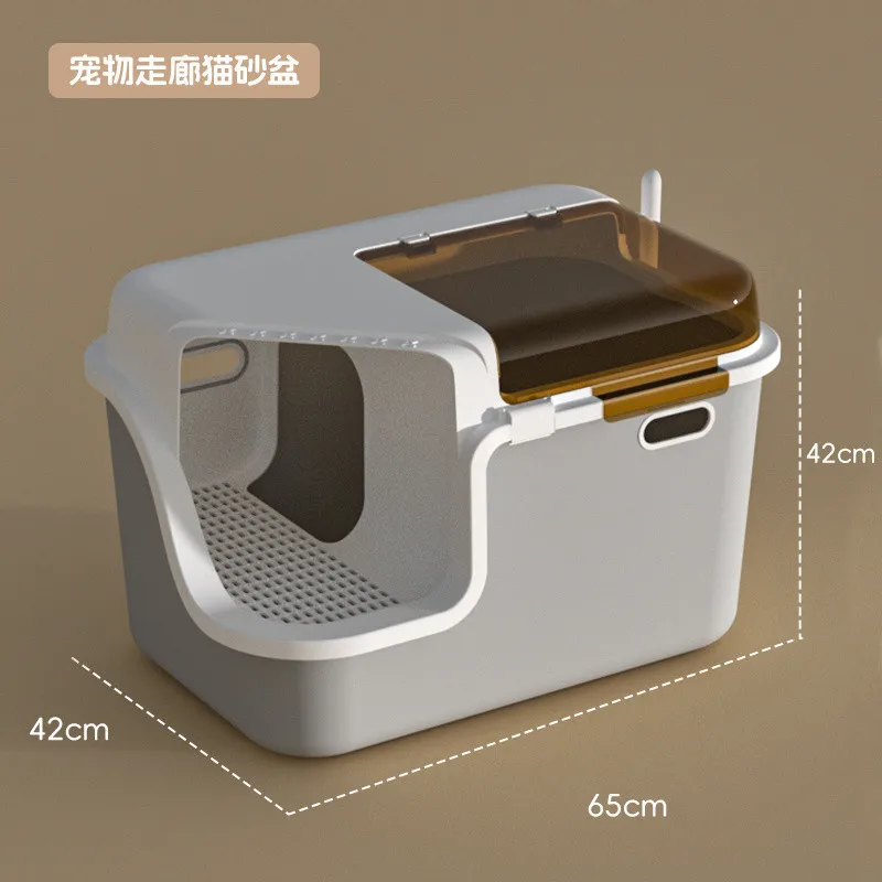 

Hair delivery corridor cat litter box extra large fully enclosed splash-proof deodorant deodorant