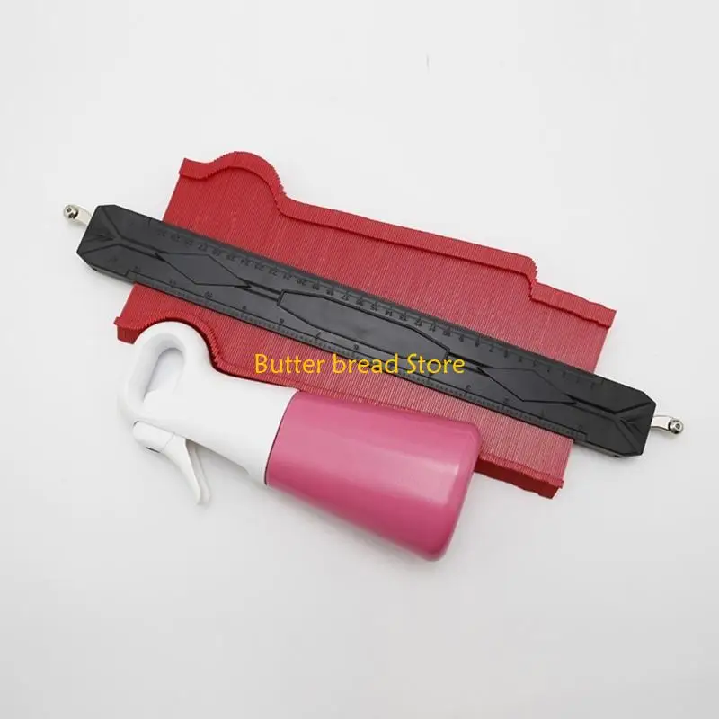 W89C Handy Contouring Gauge with Metal Lock 5Inch or 12Inch for Duplicating Intricate in Various Crafting Project
