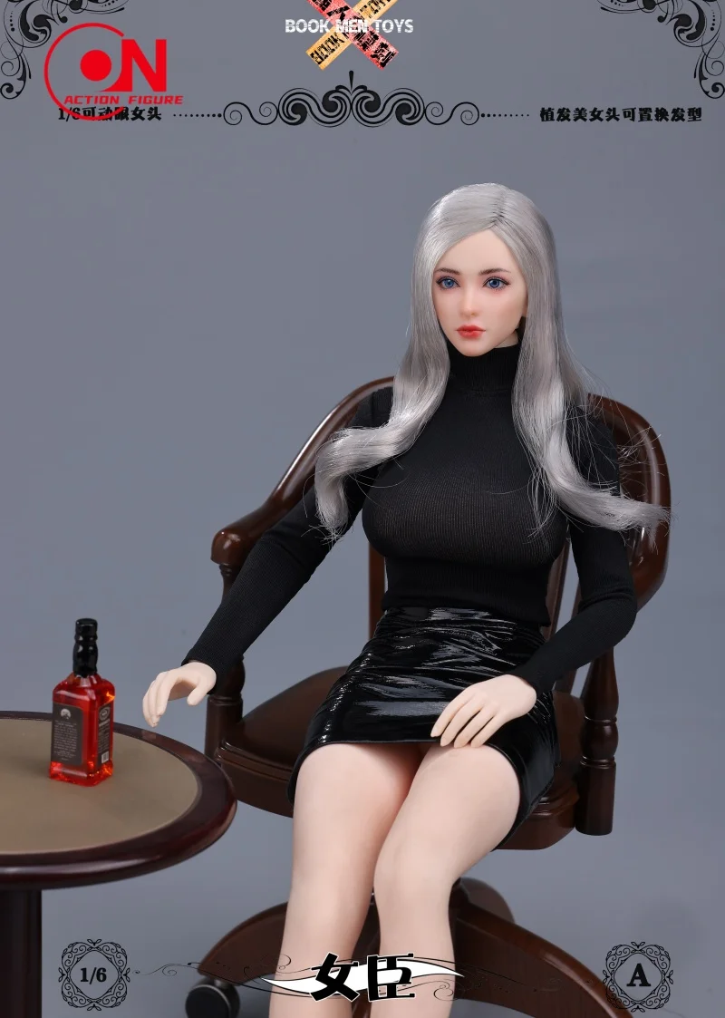 

2026 Q2 BOOK MEN TOYS BM003 Модель женской головы-скульптуры в масштабе 1/6 с подвижными глазами, совместимая с 12-дюймовыми женскими фигурками-солдатами