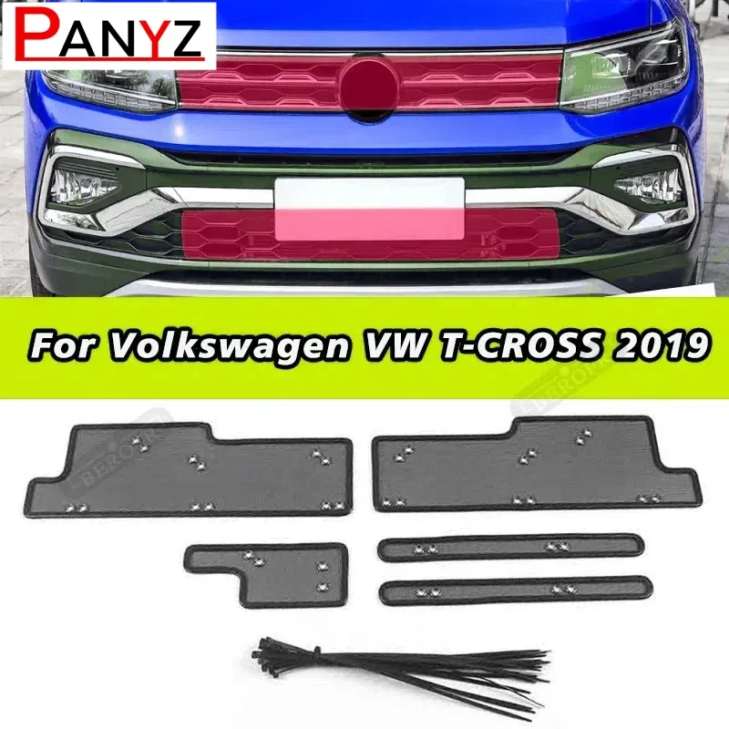 

Car Accessories Front Grille Insert Net Anti-insect Dust Garbage Proof Inner Cover Mesh For Volkswagen VW T-CROSS 2019