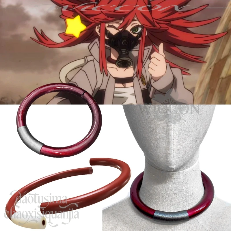 Rudo Zanka Nijiku Enjin Cosplay Anime GACHIAKUTA 3D Polylactic Acid Necklace Choker Props Accessories Christma Halloween Party