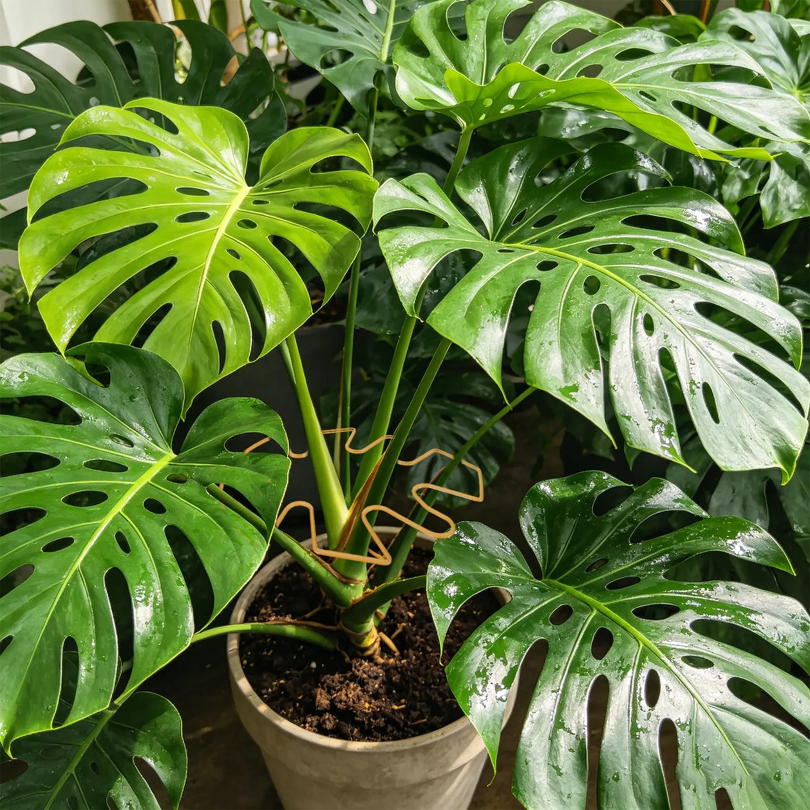 4 Adet Demir Monstera Bitki De - Vine Climbing Plastic incelemesi ve fiyatı
