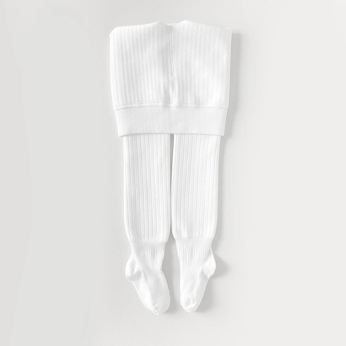 3 Stück dicke, mit Fleece gefütterte Mädchen-Strumpfhosen, einfarbige warme Winter-Strumpfhosen, Baby-Kinder-Thermo-Leggings mit Fuß für den täglichen Gebrauch. – Detail 4