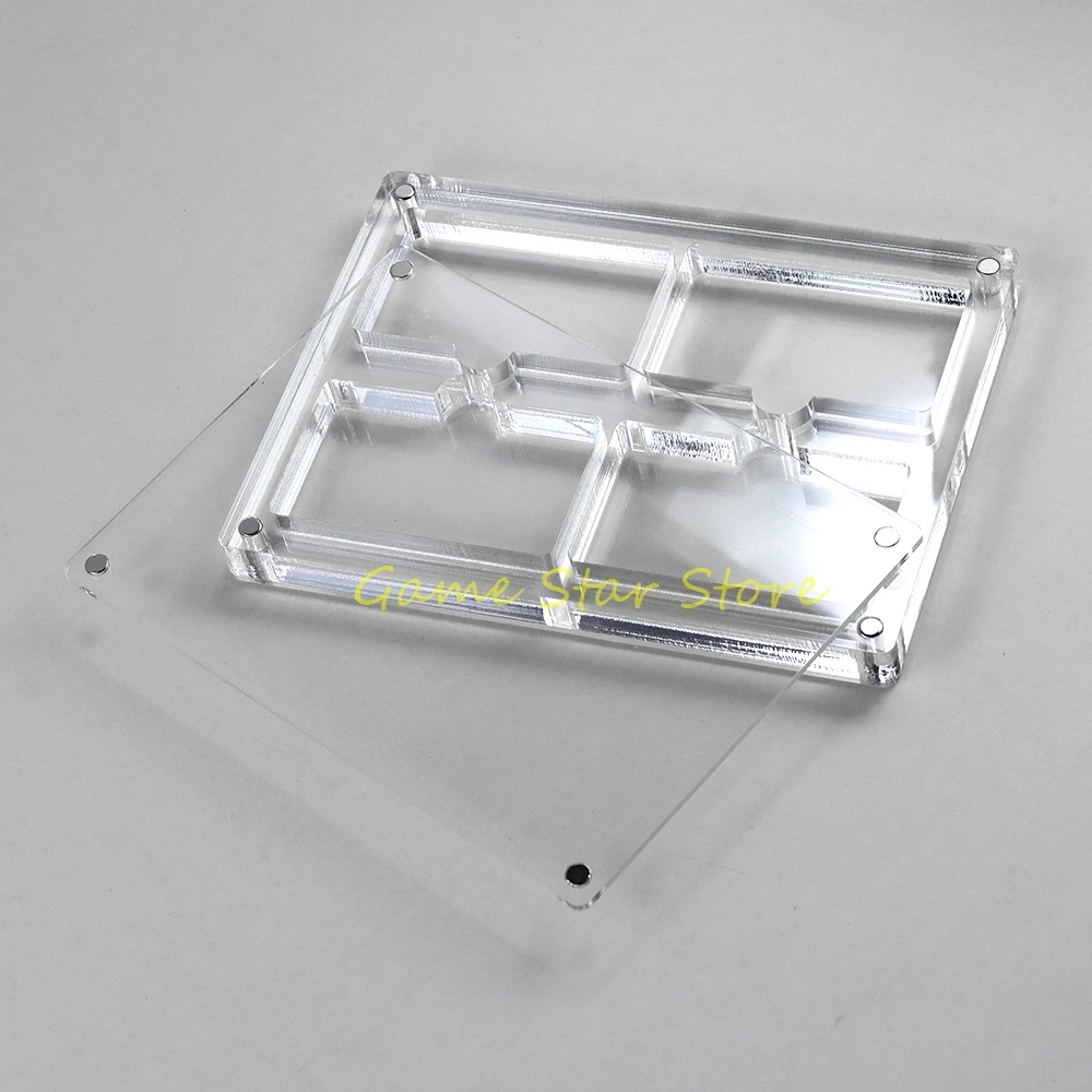1 قطعة بطاقة الألعاب شفافة الاكريليك ل Gamebay GBA GB GBC GBP GBA SP غطاء مغناطيسي عرض صندوق تخزين