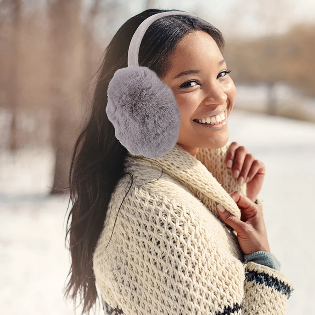 2 قطعة غطاء اصطناعي دافئ للنساء إكسسوار شتوي يفشل أذن للسيدات لفصل الشتاء أغطية أذن جميلة للطقس البارد