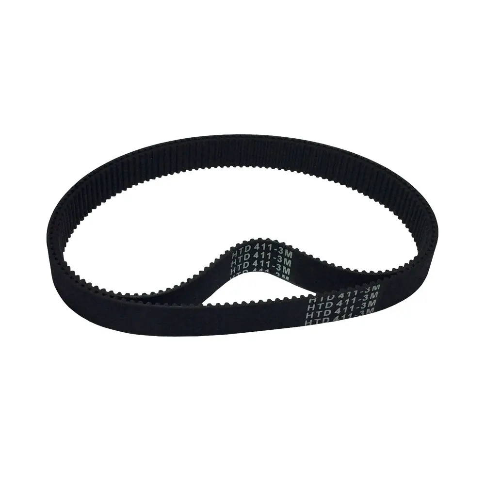 Pack of 2pcs HTD 3M Small Rubber Timing Belt 411mm Length 137 Teeth 6mm Width Closed-Loop Industrial Round Belts