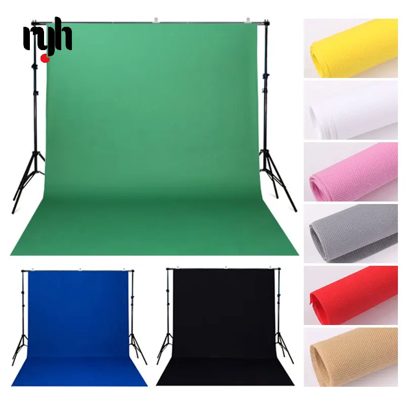 1.6X2m 3m 4m fotografia Photography studio Green Screen Chroma key Background Backdrop for Studio Photo lighting Non Woven color