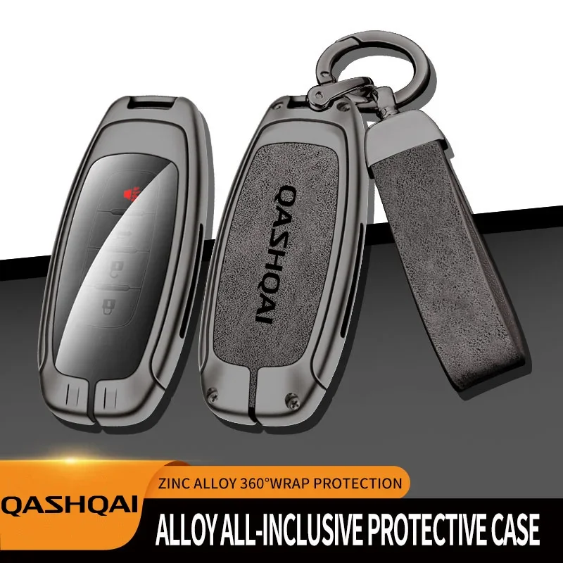 

Fashion car key case cover for Nissan Qashai J10 J11 J12 protective keychain keyless with metal buckle interior accessories