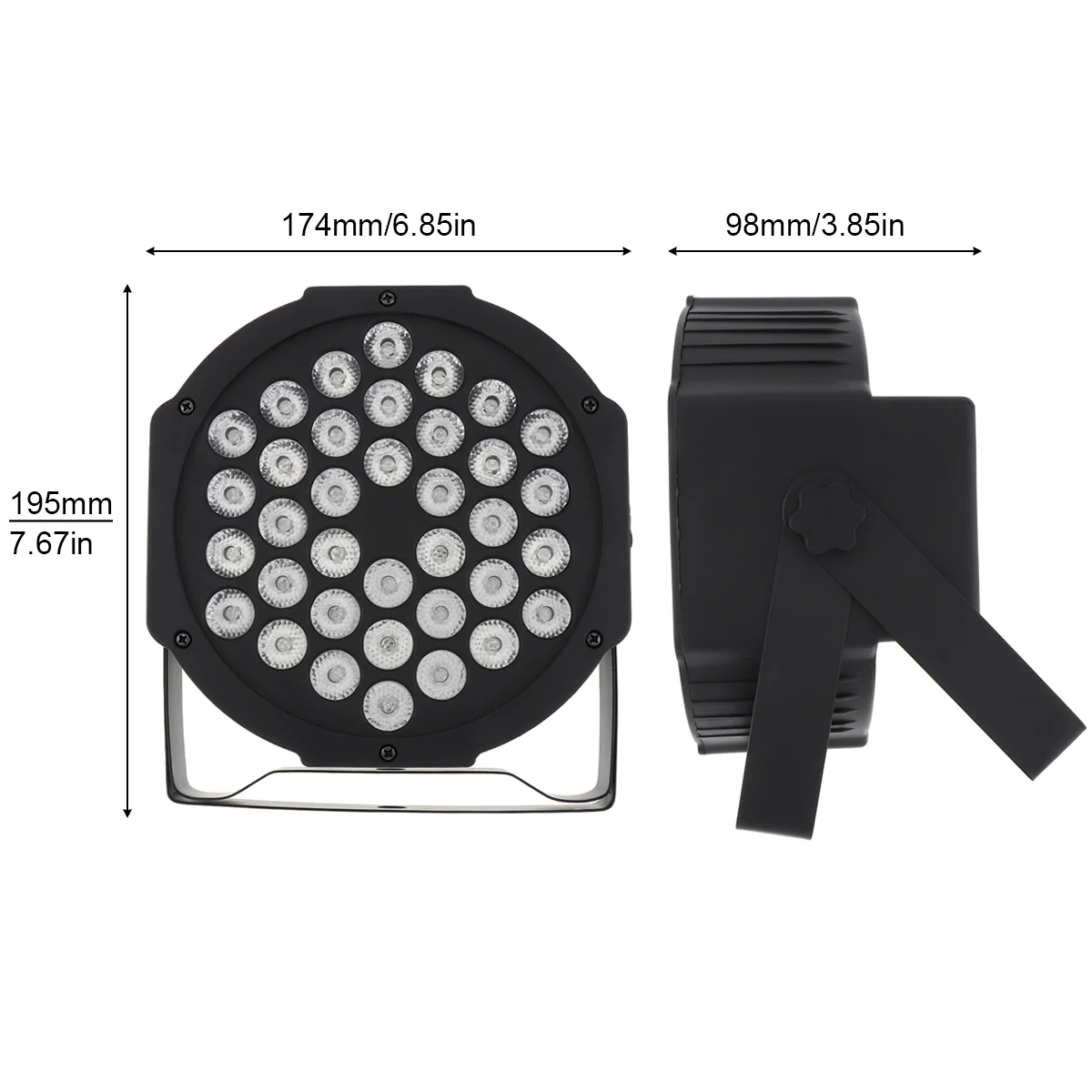 36W DJ LED Par Lights for Small Party KTV RGB Stage Lighting with Self propelled / Voice Controlled / DMX512 and Slave Mode