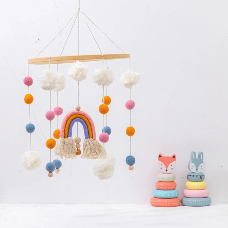 Niet-giftige houten babyspeelgoedhanger Cadeau Trein Baby's visuele handoogcoördinatie