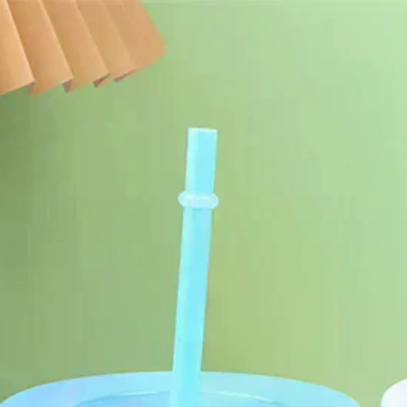 1Pc 710ML Kawaii Bow Reusable Party Cups With Straw Lid Coffee Juice Tea Cute Tumbler With Straw Plastic Cups Summer Gifts