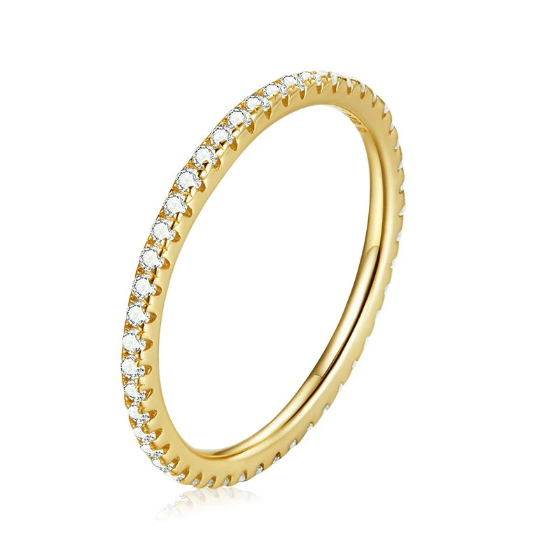 Women's 925 Sterling Silver CZ Stackable Ring, Statement Jewelry