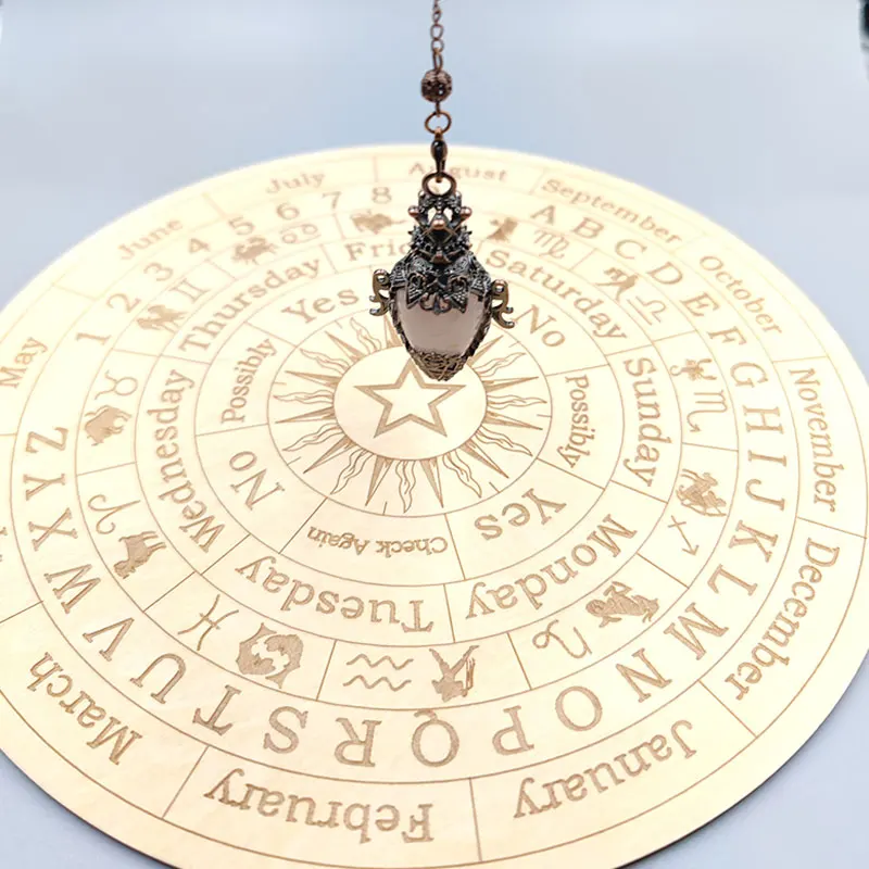 Kristall Quarz Pendel zum Wünscheln Weissagung große Naturstein Anhänger Pendel Amethyste rosa Quarz rosenquarz tigerauge opal Obsidian Pendel edelstein anhänger heilsteine amulett edelsteine kristall x202 – Detail 4