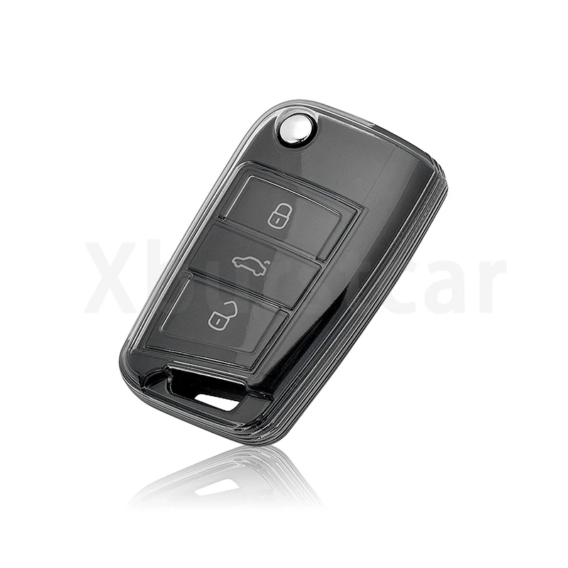 Auto Shell Fob Car Key Case Full Cover For SEAT Ateca Leon FR 2 Ibiza For Skoda Octavia For VW Volkswagen Golf 7 MK7 Tiguan MK2 view 6