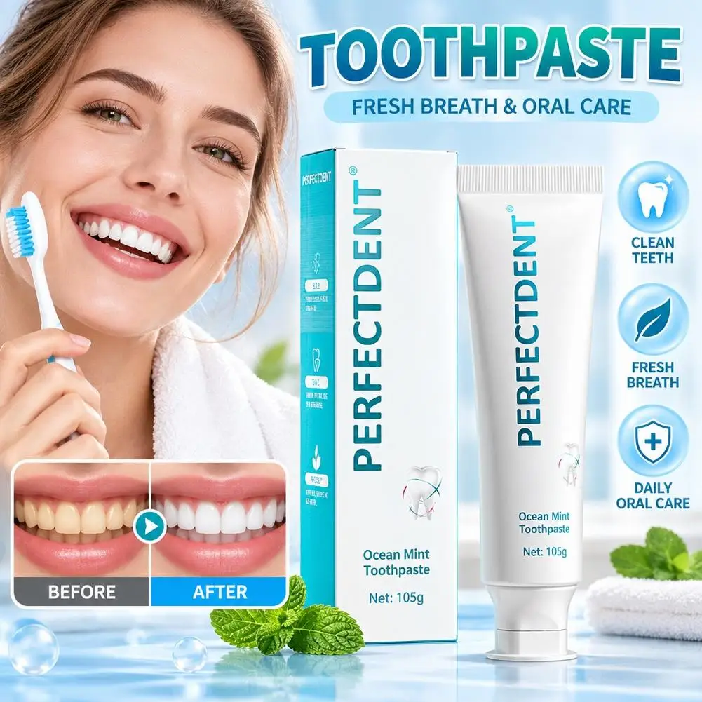 Probiotic Toothpaste for Bad Breath Mint Flavor Deep Cleaning for Gum Care Fresh Breath Probiotic Whitening Toothpaste Oral Care