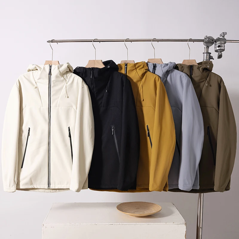 High-Quality Fashionable Outdoor Casual Trendy Jacket Composite Fleece Soft Shell Sunproof Windbreaker