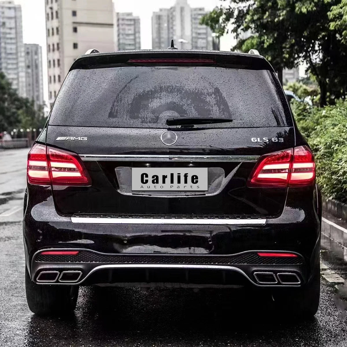 Car bumpers GLS63 look for Mercedes benz GLS X166 2015 2016 2017 2018 2019 upgrade GLS63 AMG model