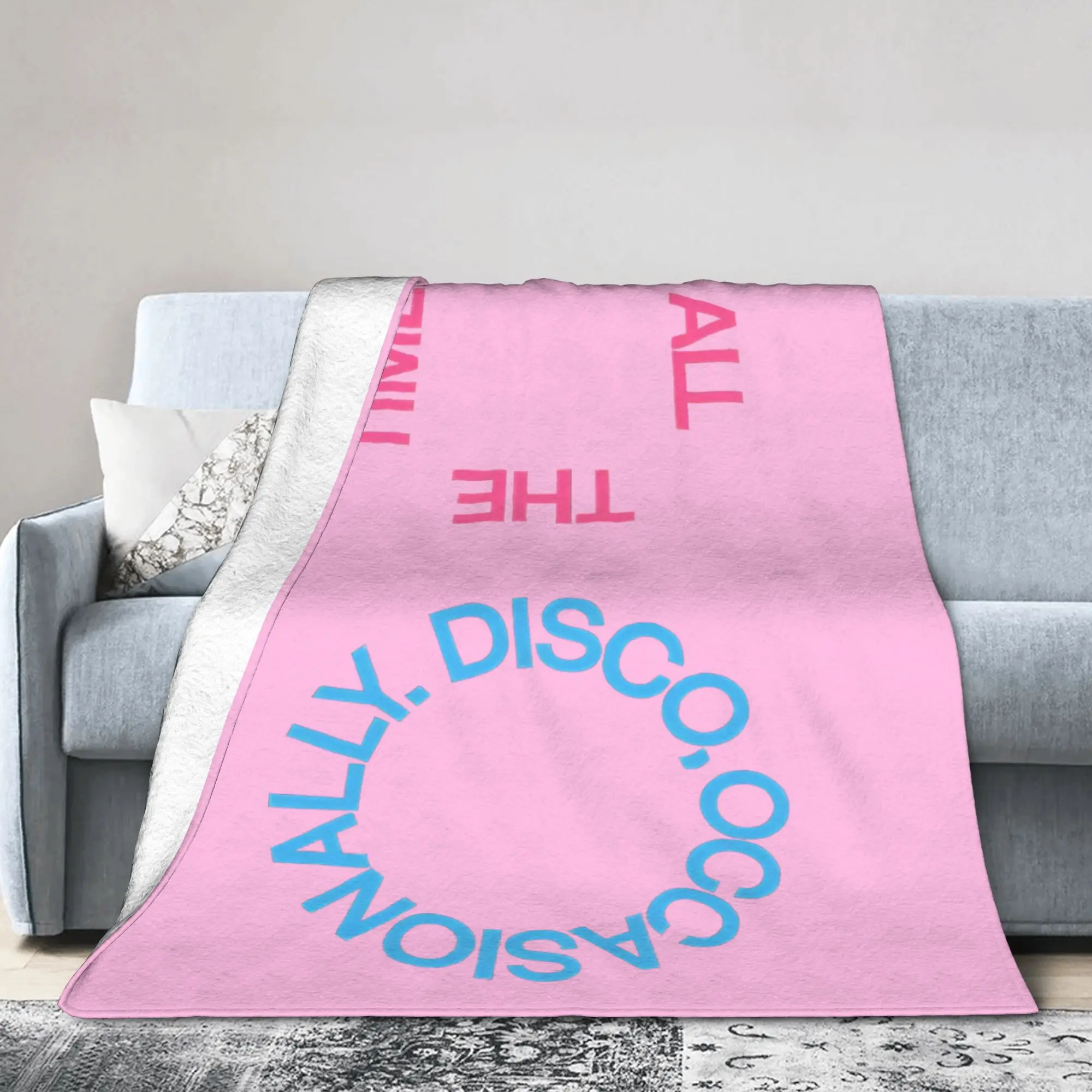 Kiss All The Time Disco Blanket Fleece Textile Decor Harrys Singer Styles Soft Throw Blankets for Home Bedroom Plush Thin Quilt