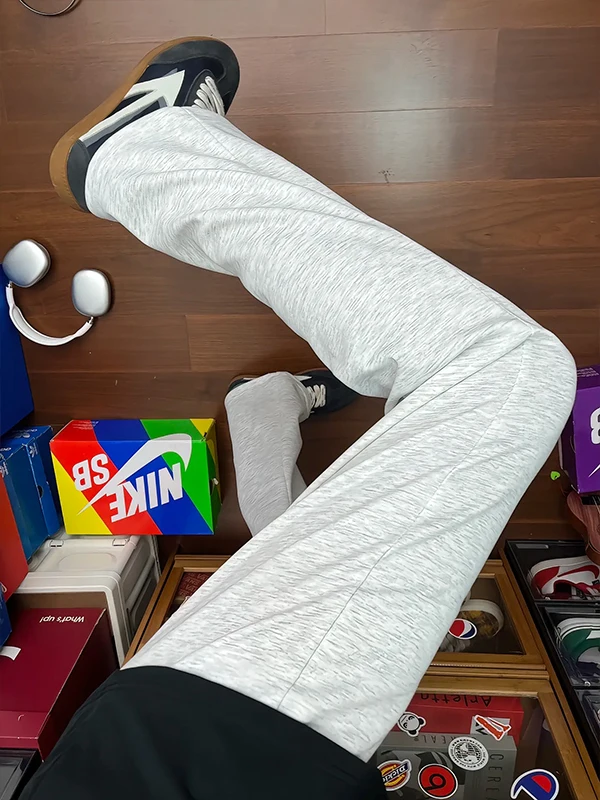 

Cleanfit Casual Spor ay Floral Men's School orm Pants Autumn Running Straight Leggings American Sle mid Waist