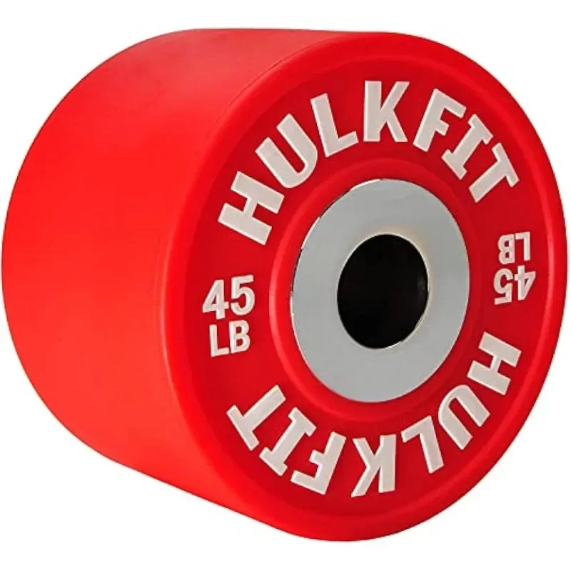 

2" Dumbbell Shock Absorbing Rubber Bumper Weight Plates Set for Loadable Dumbbell Handlebar - Multi Color