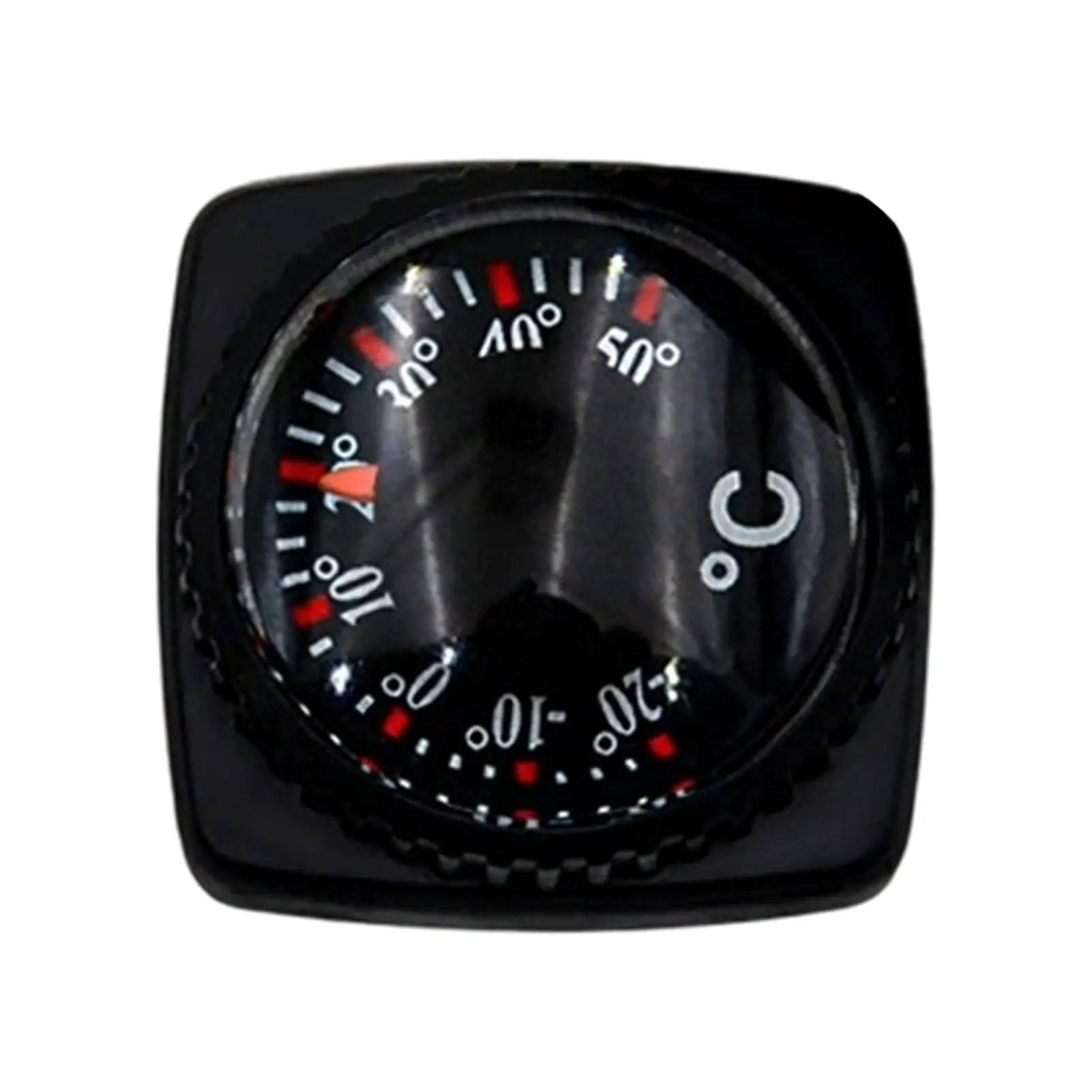 Outdoor Temperature Gauge 24mm Portable Lightweight Wearable Gauge Small Camping Thermograph For Car Rv Motorcycle Marine Garden