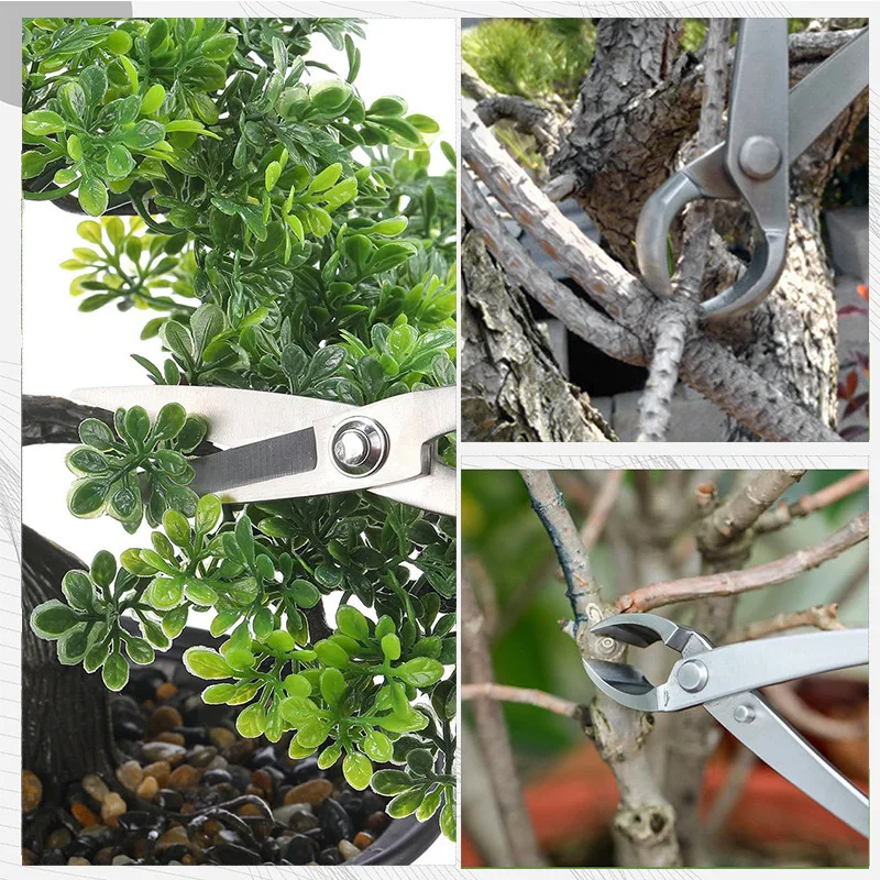 Bonsai Pruning Shears Set Gardening Ball Joint Scissors Concave Cutter knob Jin Pliers Wire Cutter Bonsai Scissors Root Hook